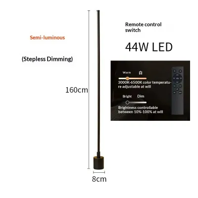 Minimalist LED Eye Care Floor Lamp Dimmable Standing Lamp for Living Room Bedroom Corner Soft Ambient Lighting