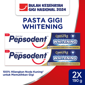 Pepsodent Pasta Gigi Complete 8 Plus Whitening 190gr x2