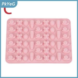 PkYeG Trộn Trái Cây Động Vật Silicone Sô Cô La Khuôn Thỏ Cá Fudge Kẹo Thạch Khuôn Hình Học Trái Tim Bánh Trang Trí Nội Thất Baking Ice Khay Quà Tặng