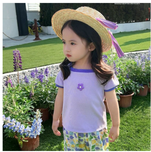 KSP4 - Kaos Atasan Anak Bayi Perempuan Cewek Garis Buah