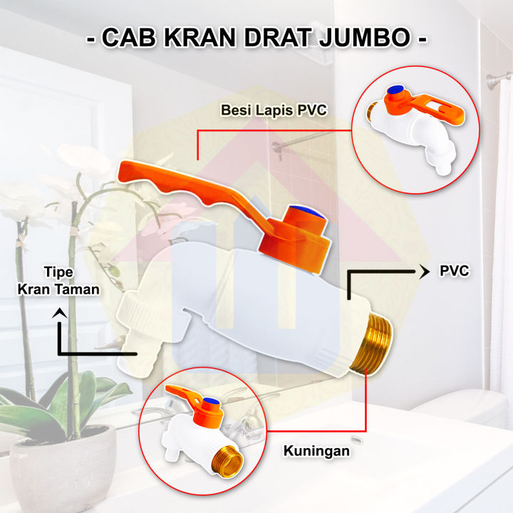 CAB KRAN DRAT JUMBO KUNINGAN - KRAN TAMAN DRAT KUNINGAN | Lazada Indonesia