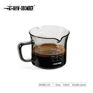 MHW-3BOMBER Glass Measuring Cup Single Spout Double spout 120ml