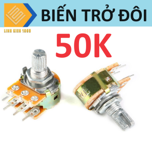 [ 2 CON ] Biến trở đôi volume 50k WH148 chân cắm 6 pin