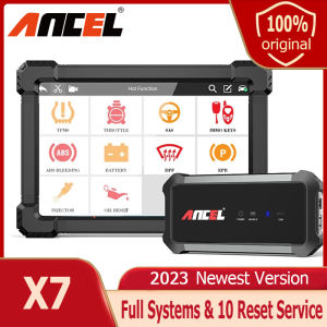 ANCEL X7 OBD2 Car Diagnostic Tool Professional Full System Code Reader with DPF ABS Oil IMMO EPB 10 Reset Service EOBD JOBD Automotive Scanner for Toyota Proton Perodua Mitsubishi ISUZU All Cars OBD 2 Car Scan Tool