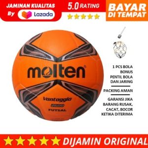 TERLARIS !! Bola Kaki Futsal Dewasa Molten - Bola Futsal Molten Vantaggio - Bola Futsal Original Asli - Bola Futsal Size 4 - Bola Futsal Empuk Murah - Bola Futsal Dewasa Anak-Anak