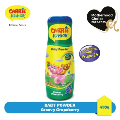 CARRIE JUNIOR Baby Powder - Groovy Grapeberry 450g / Body Powder / Skin Protection / Body Absorbent