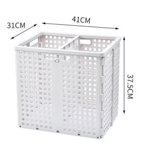 Giỏ Đựng Quần Áo Bẩn TOSHUDO Gấp Gọn - Có Quai Sách Nhựa ABS Nguyên Sinh