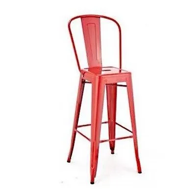 Elegant Style เก้าอี้บาร์เหล็ก เก้าอี้บาร์สูง สีสันหลากสีเหมาะสำหรับตกแต่งร้าน (สินค้าพร้อมส่ง)