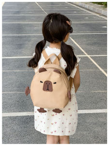 กระเป๋านักเรียน ลายคาบิบาล่า ผ้าแคนวาส ตรงปก น้ำหนักเบา (ขนาด 38x30x12cm) น่ารักมาก ใส่ของได้เยอะ ร้านไทย จัดส่งไว ตัดรอบทุกวันค่ะ