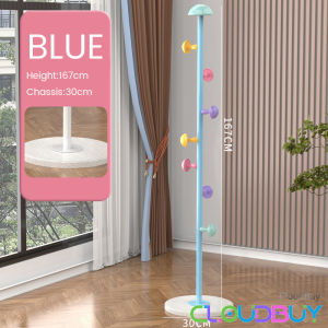C.B.【Ready in Stock】 Coat Rack Metal Clothes Rack Cute Mushroom Colourful Hanger Multiple Hook Bedroom Drying Rack