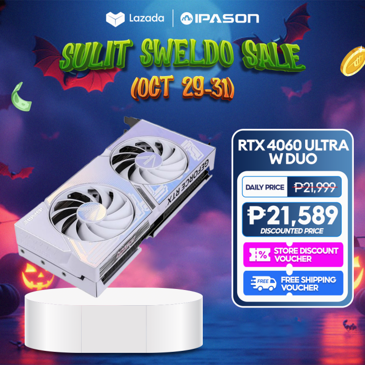 IPASON iGame GeForce RTX 5080 Advanced OC 16GB-V RTX 4060 Ultra W DUO  OC 8GB-V |Colorful GeForce RTX 4060 8GB Graphics Card (Colorful iGame