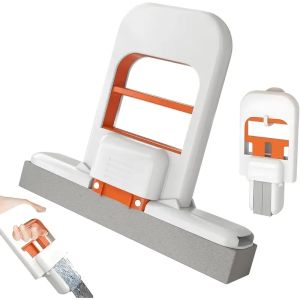 Multi-Functional Mini Mop Foldable Durable Desktop Mop Cleaning Wipe with Strong Lightweight Mop Sponge Mop Lazy Table Cleaning Tool For Desktop Floor Bathroom Kitchen Glass Car Cleaning