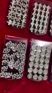 12 Pairs Bling Y2K Earrings with Zircon Crystals for Men and Women