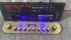 Mạch loa xách tay 180w bo k18 ráp loa xách tay phiên bản mới có đèn chớp công suất lớn