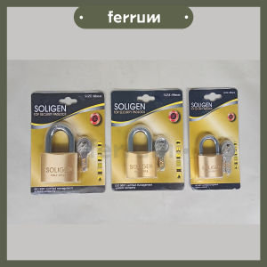 [ FERRUM ] Gembok Pagar Pintu Rumah Kuningan Komputer Keys Lhr.Pendek Soligen 40mm  50mm  60mm