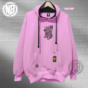 NEWBIE Sweater Hoodie Cowok/Cewek Aesthetic Bahan Katun Fleece Adem Dan Lembut COD Terlaris Hudi Switer Oversize Ukuran Jumbo M - XXL Warna Cream High Quality Premium