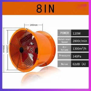 🔶8/10/12/14/16IN Axial fan industrial exhaust fan Multiple Sizes high power ventilation fan strong exhaust fan
