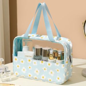 MALL - Travel Bag Kosmetik Motif Bunga Anti Air Tas Perjalanan besar Make Up TK13