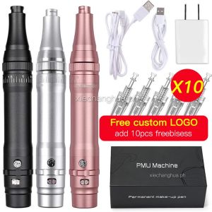 High Quality Wireless/wied Rechargeable Permanent Makeup Eyebrow Lip Tattoo Machine Pen Sets for Pmu Microblading Fog Supplies