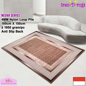 Tren-D-rugs Karpet eropa modern permadani abstrak alas ruang tamu anti slip 100 cm x 150 cm - NMs