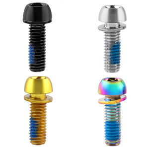 12Pcs Bicycles Crank Arm Fixing Bolt Handlebars Screws Road Bike Stem Risers Screw Iron Bike Stem Bolt with Washer