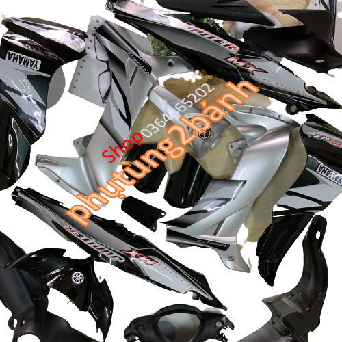 Bộ Dàn áo xe JUPITER MX - Gravita ,lắp khít -nhựa trắng abs  cao cấp cho ae  độ xe hàng loại 1. 