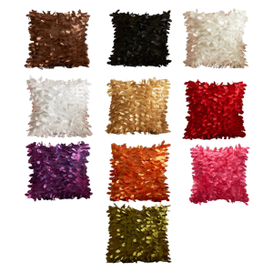 Pillow Cover Case 42x42cm Decorative Soft Cushion Case 3D Leaves Pattern For Couch Sofa Bed In Living Room