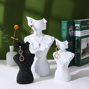 Model Holder Mannequin Stand Organizer Home-Decor Earring Pendant Display Photography Prop Gift for Christmas Birthday