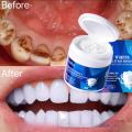 SADOER Teeth Whitening Powder Pemutih Gigi Pasta Gigi Alat Gigi Putih Gigi Bersih Kebersihan Mulut Sikat Menghilangkan Noda Pemutih Gigi Bubuk Mutiara Putih 50G. 