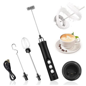 BATHI Mini Hand Mixer 3in1 USB Rechargeable Milk Frother Pengocok Telur Susu Elektrik EW071