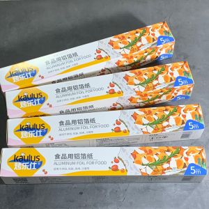 ฟอยล์อะลูมิเนียม Kaulus ฟอยล์ห่ออาหาร ความหนาของฟอยล์ 10 ไมครอน ฟอยล์อะลูมิเนียมย่างปลา