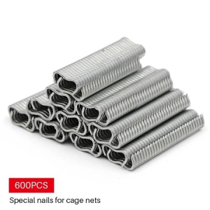 Pigpen Pliers + 600 Pieces M Nail Pliers Fences Fences Wire Rings Gabion Nets Poultry Cages Installa