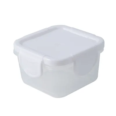 4Pcs Baby Food Storage Box Mini Fresh-Keeping Box Newborn Food Freezer Fresh Cup Small Plastic Moisture-proof Household Sauce Sub-Packing Containers with Leakproof Lid