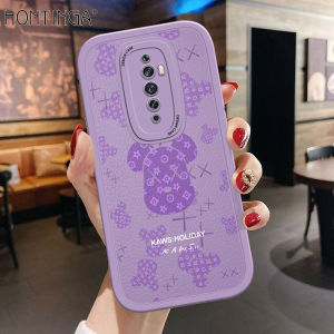 Hontinga Casing Case For OPPO Reno 2F Reno2F Reno2 Z Reno 2 F11 Case Cute Fashion leather Soft Silicone Phone Case Full Cover Camera Protection Cases Shockproof Back Cover Phone Casing Softcase For Girls