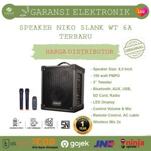 SPEAKER BOX NIKO SLANK WT6A PENGERAS SUARA SPEAKER DANGDUT FREE MIC/SPEAKER BLUETOOTH PLUS MIC WIRELLES/SPEAKER BLUETOOH FUL FOWER PLUS MIC TANPA KABEL/SPEAKER KAROKE MURAH/SPEAKER KAROKE BLUETOOTH FULLL RANGE MURAH