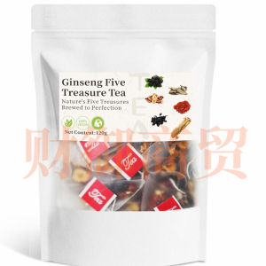 Millennium Ginseng Five Treasures Tea Mens Health Tea Boost Immunity Anti Stress Fatigue Kidney Liver Red Date Goji Berry Tea