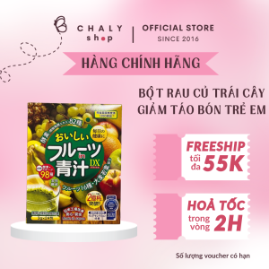 Bột rau củ trái cây cho bé Fruit Aojiru DX 24 gói Nhật