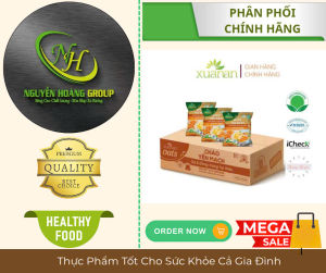 Thùng 30 Gói - Cháo Yến Mạch Thịt Gà Đông Trùng Hạ Thảo Xuân An ( Tặng 5 Gói Cháo Cùng Loại)