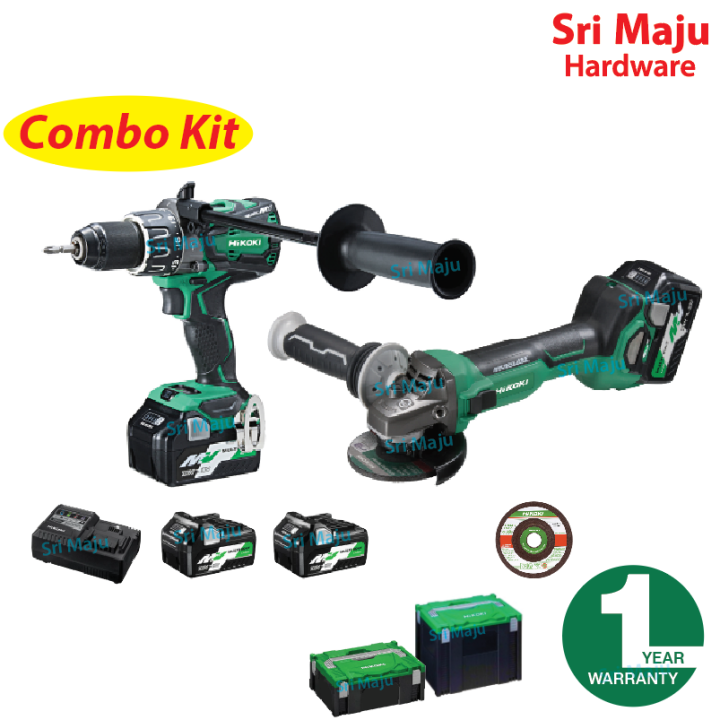 MAJU Hikoki 36V Cordless Combo Kit KC36GDV Angle Grinder G3610DA
