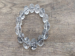 Vòng tay chuỗi hạt đá tóc đen 18 ly vòng tay phong thủy đá thạch anh tự nhiên Việt Nam