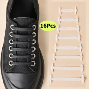 16pcs/lot Elastic Elastic Shoelaces Lazy Silicone Shoelaces