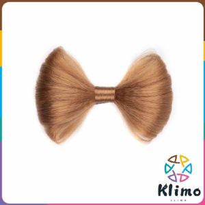 KLIMO Bow knot Style Hair Accessories Hairpin Bun Wig synthetic fiber Hair Extensions