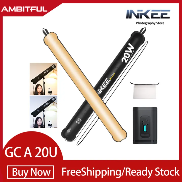 INKEE GCA20U 20W USB Inflatable Tube Lighting 2700K-6500K Pocket light ...