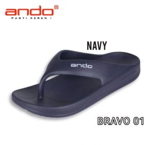 Ando Bravo 01 Sandal Jepit Bahan EVA Ringan Kuat dan Tahan Air Sandal Jepit Pria 2024 38-43