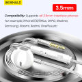 BKWHALE TP33 Type-C In Ear Earphones 3.5mm Digital chip Earphone with Mic Volume Surround Sound. 