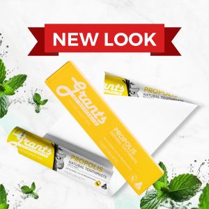 5 x Grants Fresh Mint Natural Toothpaste Fresh Mint Leaves Gentle Care Fluoride Free Sensitive Gums