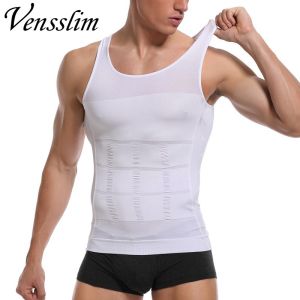 Men Slimming Compression Shirt Body Shaper Waist Trainer Workout Undershirts for Weight Loss Corset