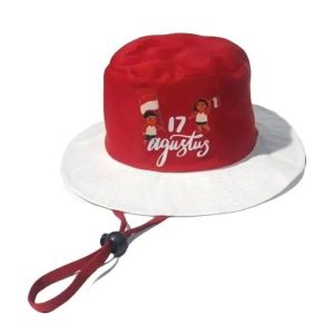 Topi kemerdekaan Topi Anak Laki Laki perempuan Hut kemerdekaan Indonesia usia 2-10 tahun topi Agustusan