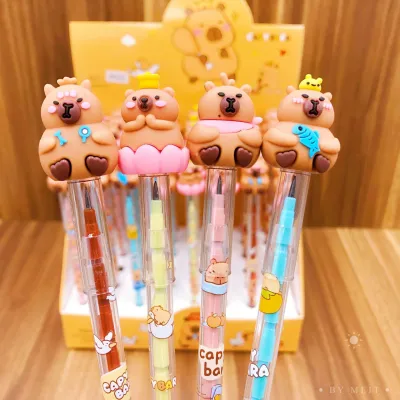 (6022) PENSIL MEKANIK SUSUN COPOT PASANG ISI PENSIL BENSIA MOTIF CAPY BARA