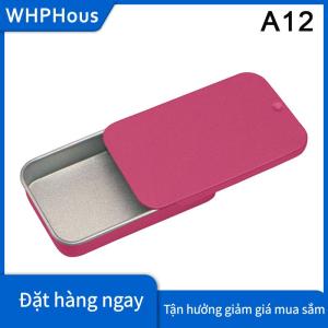 WHPHous Tinplate hộp trượt nắp đẩy kéo Hộp ngăn kéo Balm hộp xách tay hộp nhỏ hương liệu Jar kẹo nhỏ hộp sắt hộp quà tặng